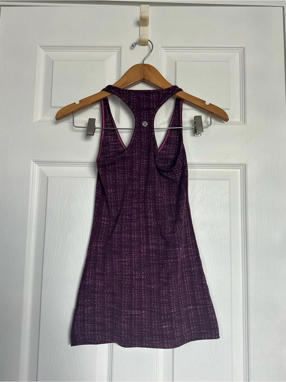 Lululemon Athletic Top Heathered Purple Racerback Tank Top